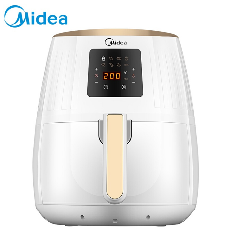 美的（Midea）空气炸锅 家用无油智能多功能 大容量电炸锅 MF-WZN3201 白色