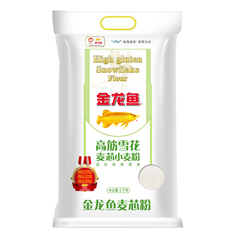 金龙鱼 面粉 高筋雪花麦芯小麦粉 5kg